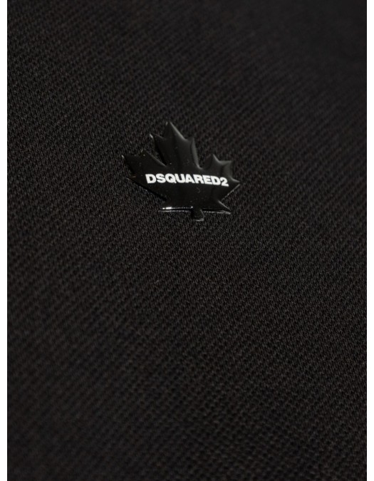 Tricou DSQUARED2, Elegant Logo Insert, Classic, Black - S74GD1359S22743900