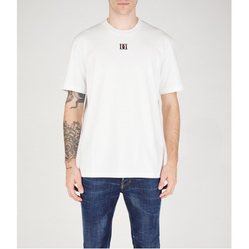 Tricou DSQUARED2, White, Central Logo