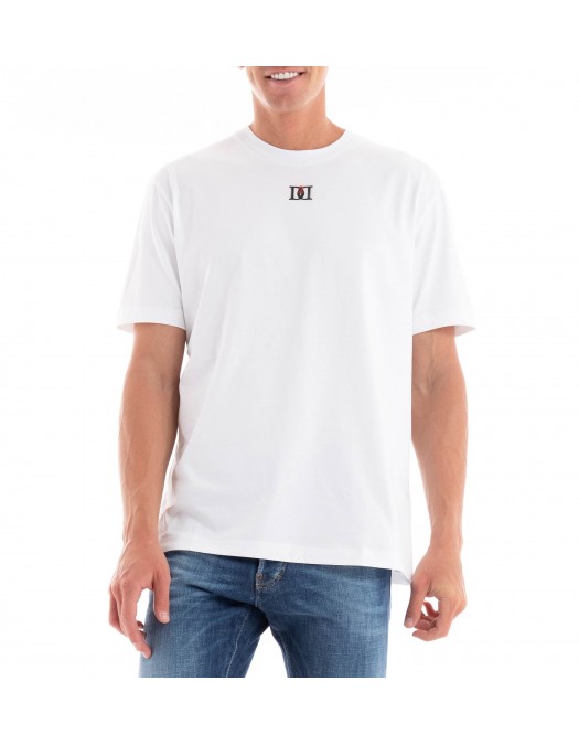 Tricou DSQUARED2, White, Central Logo - S74GD1364D20020100