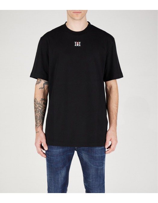 Tricou DSQUARED2, Black, Central Logo - S74GD1364D20020900