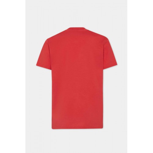 Tricou DSQUARED2, Cool, Fit, Bear Print, Red Tricou DSQUARED2, Cool, Fit, Bear Print, Red