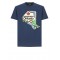 Tricou DSQUARED2, Cool Fit Tee, Ontario Print, Dark Blue