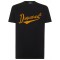Tricou DSQUARED2, Orange Logo Insert, Black, Slim Fit