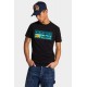 Tricou DSQUARED2, Adventure Is Calling Print, Cool Fit, Negru - S74GD1395D20020900