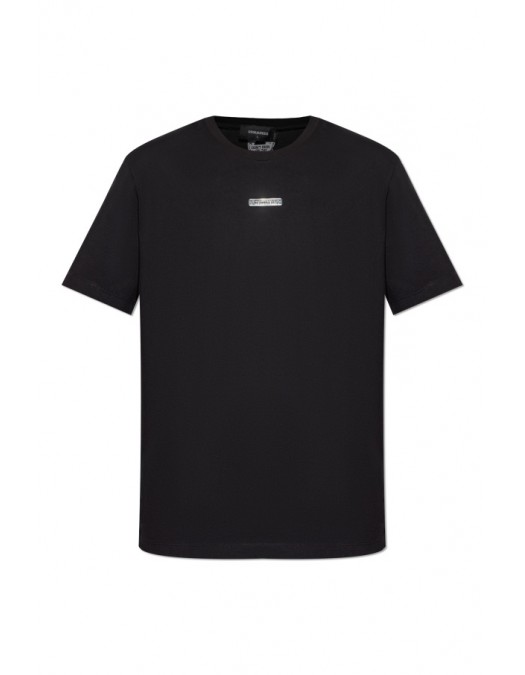 Tricou DSQUARED2, Silver Logo Application, Black - S74GD1398D20020900