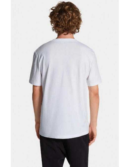 TRICOU DSQUARED, Logo-Print T-shirt, Regular Fit, Alb - S74GD1400D20020100