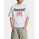 Tricou DSQUARED2, Blood Sweat Tears, Loose Fit, White - S74GD1410D20033100