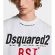 Tricou DSQUARED2, Blood Sweat Tears, Loose Fit, White - S74GD1410D20033100