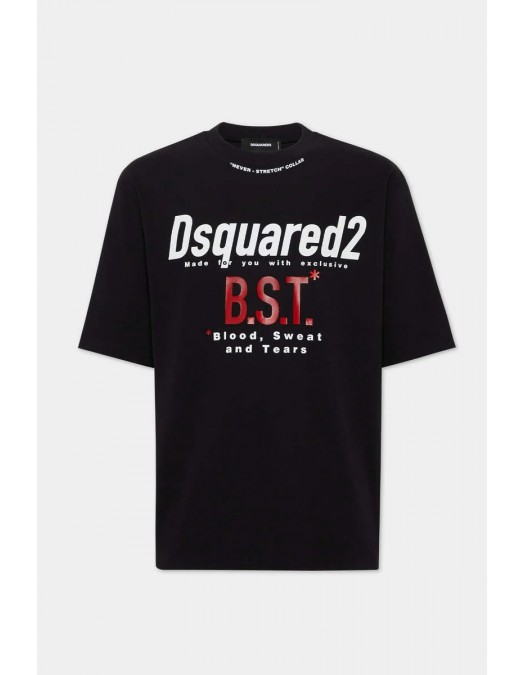 Tricou DSQUARED2, Blood Sweat Tears, Loose Fit, Black - S74GD1410D20033900