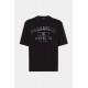 Tricou DSQUARED2, Phys Ed Print, Loose Fit, Black - S74GD1413D20033900