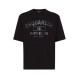 Tricou DSQUARED2, Phys Ed Print, Loose Fit, Black - S74GD1413D20033900 Tricou DSQUARED2, Phys Ed Print, Loose Fit, Black - S74GD1413D20033900