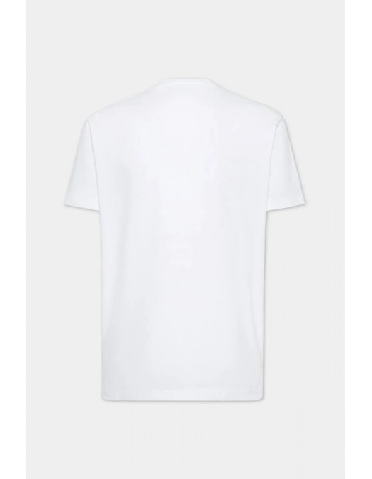 Tricou DSQUARED2, Outline Logo, Cool Fit, White - S74GD1415D20020100