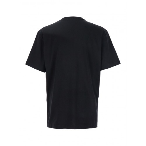 Tricou DSQUARED2, Crewneck, Details, Cotton, Black, Regular Fit Tricou DSQUARED2, Crewneck, Details, Cotton, Black, Regular Fit