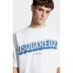 TRICOU DSQUARED2, Logo 3D, Puffy, Alb - S74GD1444D20020100