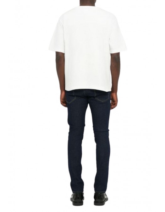 TRICOU DSQUARED2, Falling Logo, Alb, Loose Fit - S74GD1444D20020100