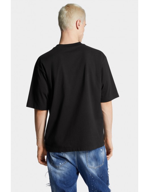 TRICOU DSQUARED2, Logo 3D, Puffy, Negru - S74GD1444D20020900 TRICOU DSQUARED2, Logo 3D, Puffy, Negru - S74GD1444D20020900