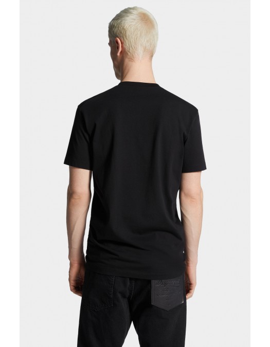 TRICOU DSQUARED2, Buzunar atasat cu logo, Negru - S74GD1449D20020900 TRICOU DSQUARED2, Buzunar atasat cu logo, Negru - S74GD1449D20020900