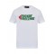 Tricou DSQUARED2, Green Print, Freezing, Logo, White, Cool Fit