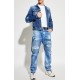 SET TRICOURI DSQUARED2, Twin Pack, Logo D2 atasat, Alb-Negru, Regular Fit - S74GD1475D20033963