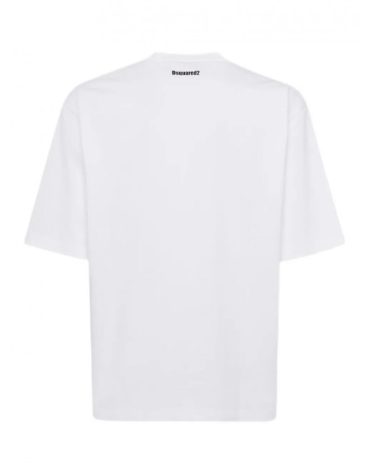Tricou DSQUARED2, Large Obsessed2, Simple, White - S74GD1478D20033100 Tricou DSQUARED2, Large Obsessed2, Simple, White - S74GD1478D20033100