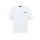 TRICOU DSQUARED2, OBSESSED2 print frontal, Alb, Oversized Fit - S74GD1479D20033100