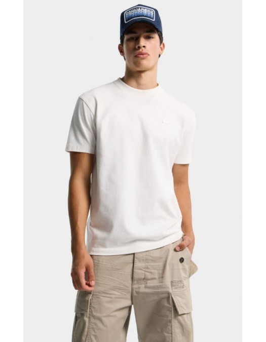 Tricou DSQUARED2, Dsquared2 Logo Plaque Cool Fit T-Shirt, Alb - S74GD1522D20106100