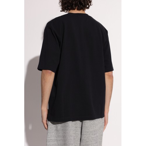 Tricou DSQUARED2, Logo brodat negru, Loose Fit, Negru