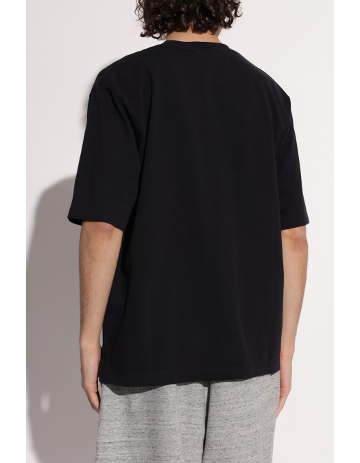 Tricou DSQUARED2, Logo brodat negru, Loose Fit, Negru - S74GD1525D20106900