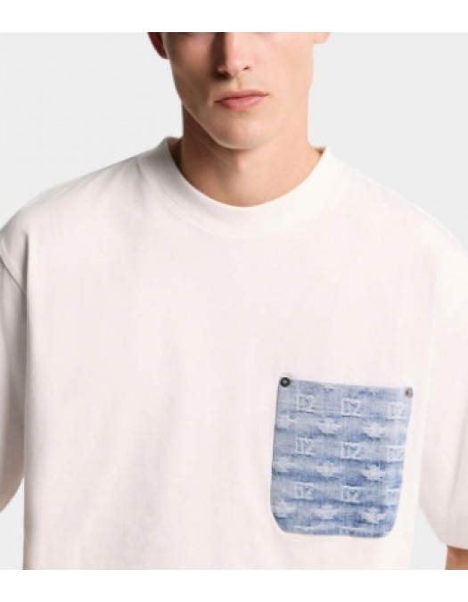 Tricou DSQUARED2, D2 Monogram Loose Fit T-Shirt - S74GD1554D20106100L