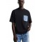 Tricou DSQUARED2, D2 Monogram Loose Fit T-Shirt, Negru