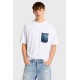 Tricou DSQUARED2, monogram loose fit T-shirt, Alb - S74GD1576D20106470