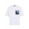 Tricou DSQUARED2, monogram loose fit T-shirt, Alb