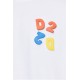 Tricou DSQUARED2, WHITE T-shirt with patch - S74GD1584D20033100