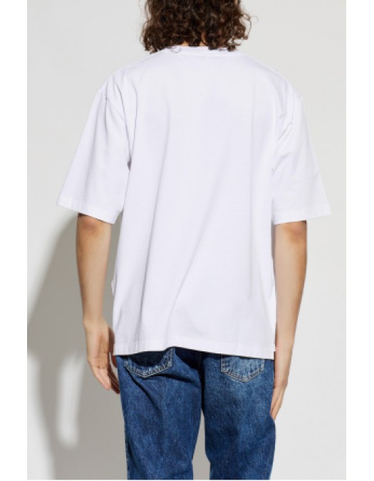 Tricou DSQUARED2, WHITE T-shirt with patch - S74GD1584D20033100