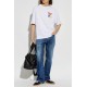 Tricou DSQUARED2, WHITE T-shirt with patch - S74GD1584D20033100