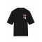 Tricou DSQUARED2, BLACK T-shirt with printed logo