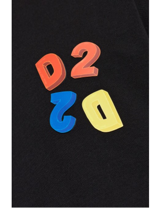 Tricou DSQUARED2, BLACK T-shirt with printed logo - S74GD1584D20033900