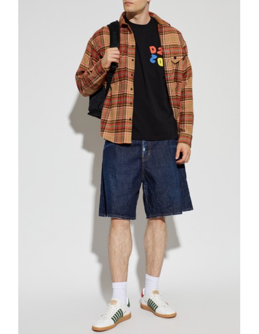 Tricou DSQUARED2, BLACK T-shirt with printed logo - S74GD1584D20033900