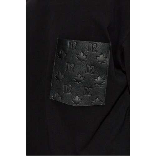 Tricou DSQUARED2, BLACK T-shirt with pocket