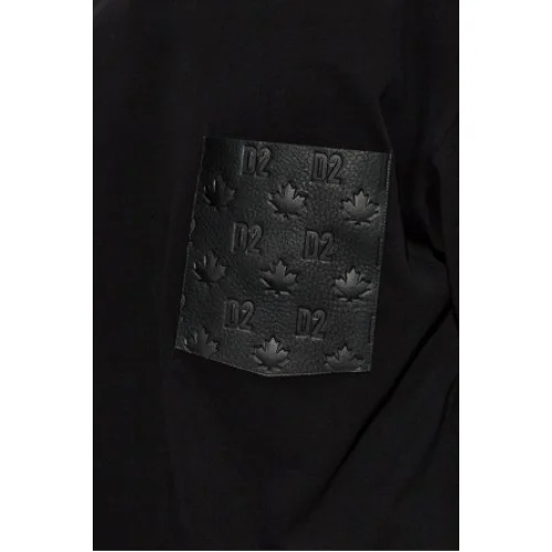 Tricou DSQUARED2, BLACK T-shirt with pocket