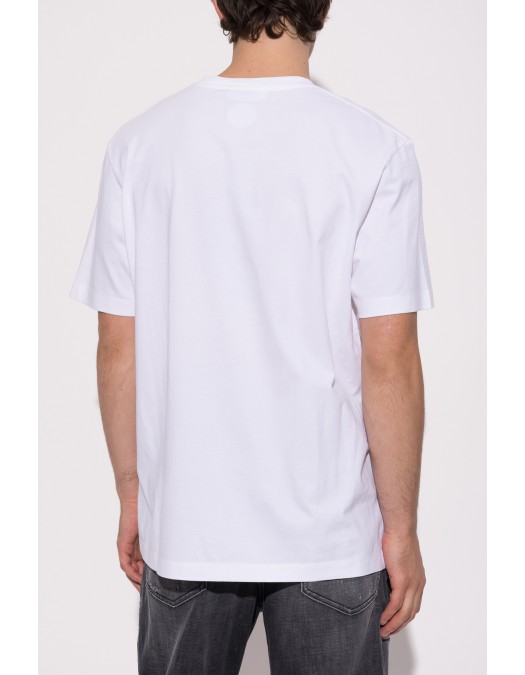 Tricou DSQUARED2, D2 Logo atasat, Alb - S74GD1594D20136100