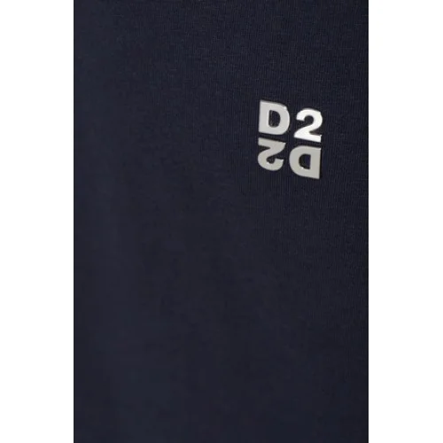 Tricou DSQUARED2, cu aplicație logo,Bleu