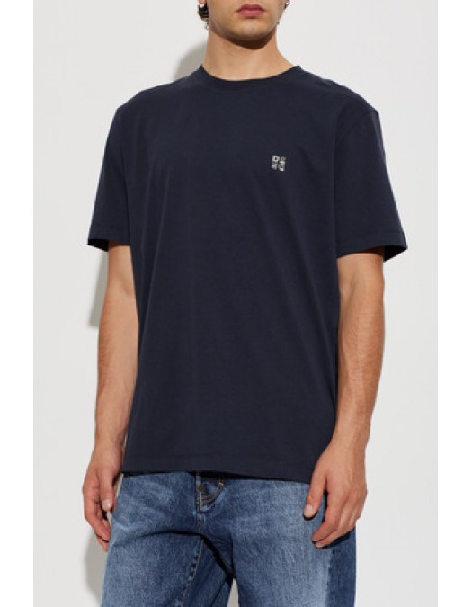 Tricou DSQUARED2, cu aplicație logo,Bleu - S74GD1594D20136511