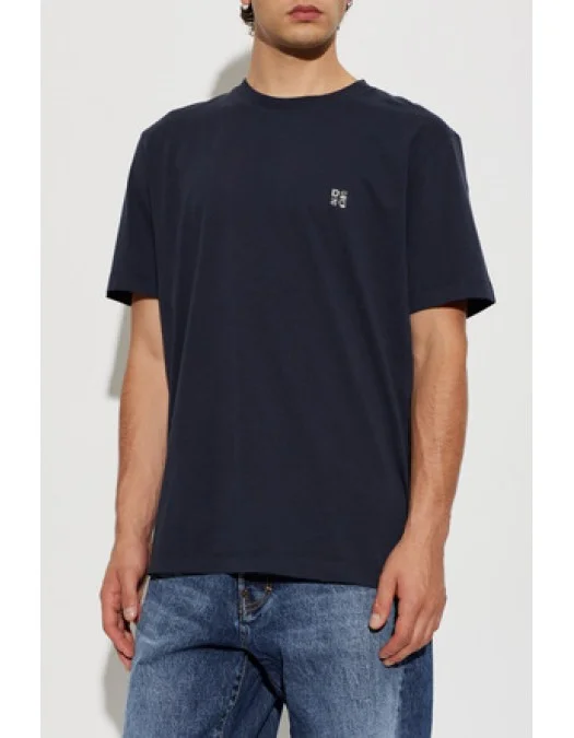 Tricou DSQUARED2, cu aplicație logo,Bleu - S74GD1594D20136511