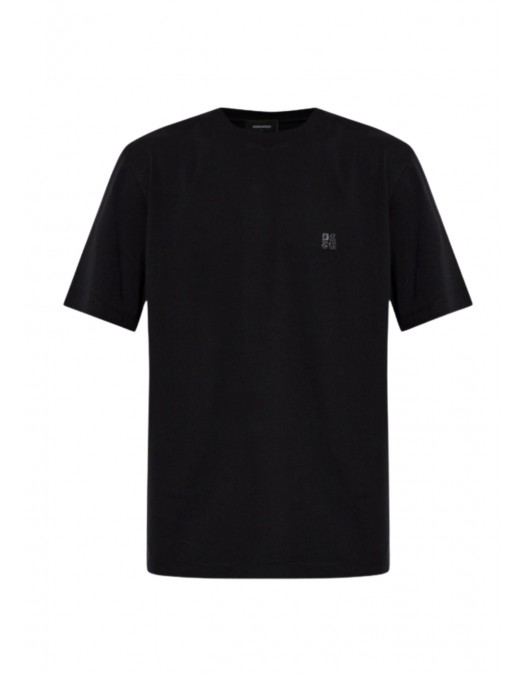 Tricou DSQUARED2, D2 Logo atasat, Negru - S74GD1594D20136900