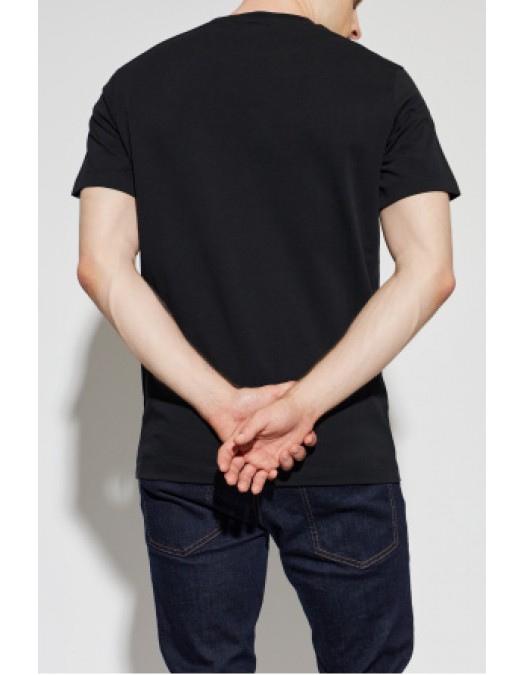 Tricou DSQUARED2, BLACK T-shirt with logo patch - S74GD1595D20106900