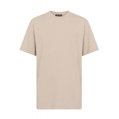 Tricou DSQUARED2, Regular Fit Logo T-Shirt,Beige