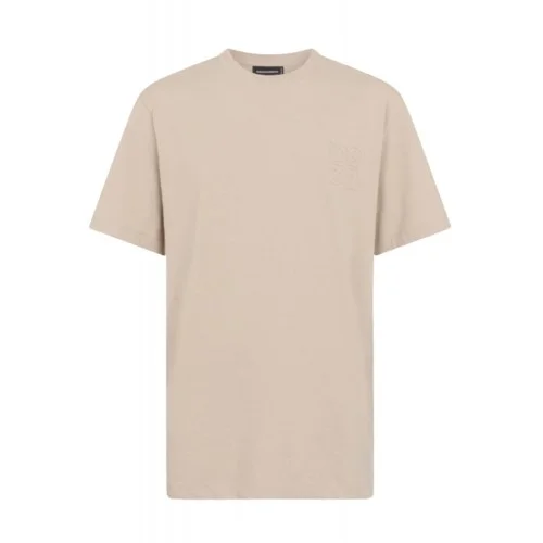 Tricou DSQUARED2, Regular Fit Logo T-Shirt,Beige