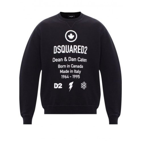Bluza Dsquared2, Maneci Lungi, Black