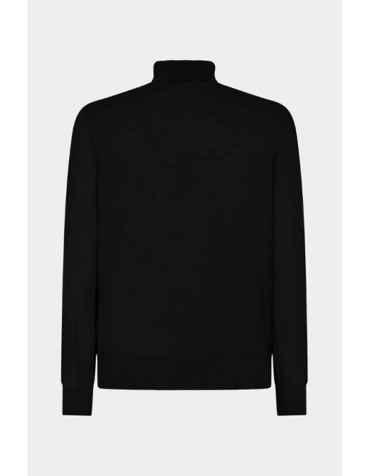 Pulover DSQUARED2, DC Turtleneck Knit, Black - S74HA1370S18310900